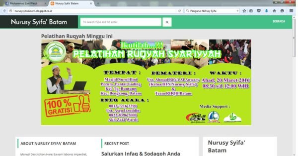 Ikutilah, Pelatihan Ruqyah Syar'iyyah di Masjid Nurul Ilmi Bengkong