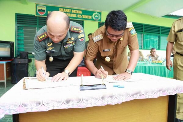 Kodim 0315 Bintan dan Pemkab Bintan Mou Pembinaan Wawasan Kebangsaan