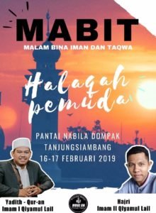 Komunitas Halaqoh Pemuda Taqwa Gelar MABIT di Pantai Nabila Dompak