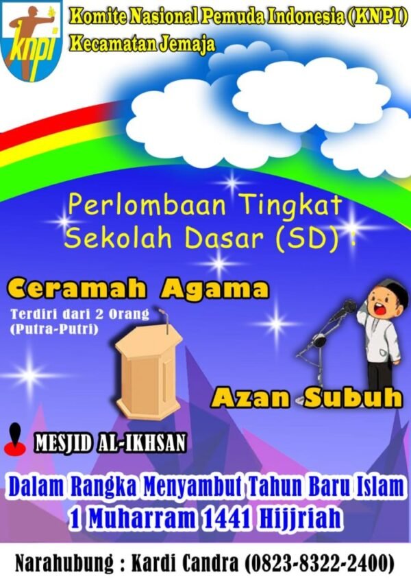 KNPI Jemaja Akan Gelar Lomba Tingkat SD Peringati Tahun Baru Islam