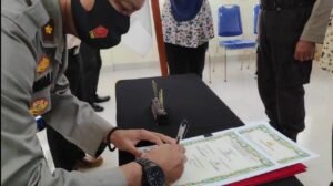 Calon Siswa Bintara Polri T.A 2020 Ikuti Pakta Integritas Secara Virtual