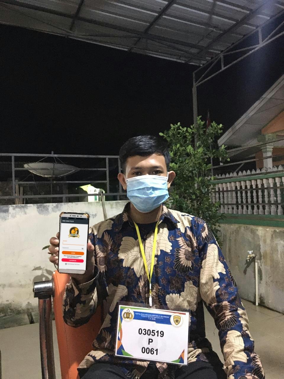 Abid Anak Penjual Lontong Sayur Ikut Seleksi Polisi Untuk Banggakan Orang Tua