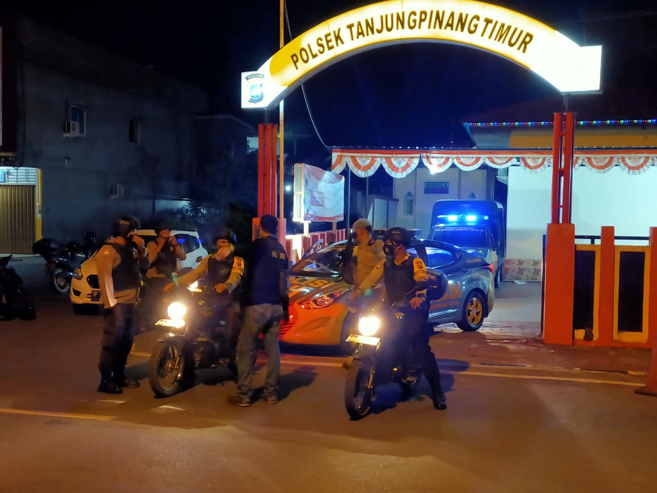 Kapolsek Tanjungpinang Timur Pimpin Langsung Patroli Malam Minggu