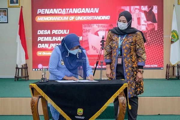 Pemko Tanjungpinang dan KPU Kepri Tandatangani MoU DP3 Tahun 2021