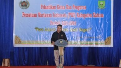 Bupati Natuna Tutup Konferkap PWI ke III di Gedung Sri Serindit Ranai