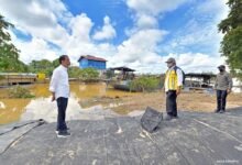 Presiden Jokowi Tinjau Pembangunan Tanggul Pengendali Banjir