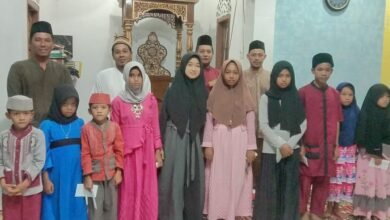 Surau Nurul Huda Desa Sepempang Air Danau Santuni 21 Anak Yatim