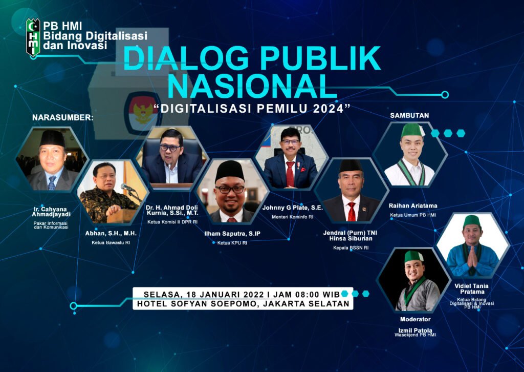 PB HMI Selenggarkan Diskusi Nasional Digitalisasi Pemilu 2024