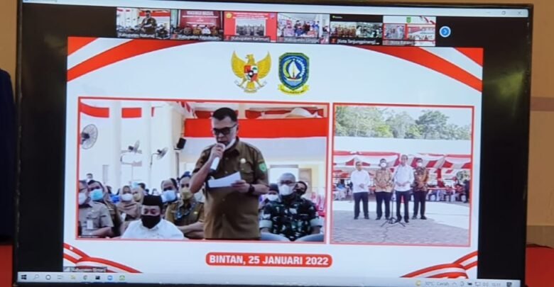 Bupati Natuna Vicon Bersama Presiden RI Saat Kungker di Kabupaten Bintan