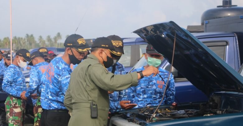 Danlanud Periksa Kesiapan Kendaraan Dinas Lanud Raden Sadjad
