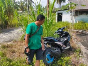 Motor Yamaha Aerox di Temukan Diarea Perkantoran Balai Benih Ikan di Desa Sepempang