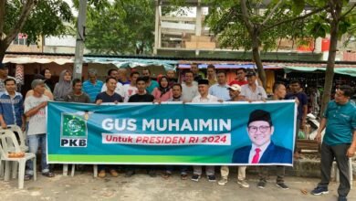 Pedagang Kaki Lima Pasar Jodoh Batam Deklarasikan Gus Muhaimin Calon Presiden 2024