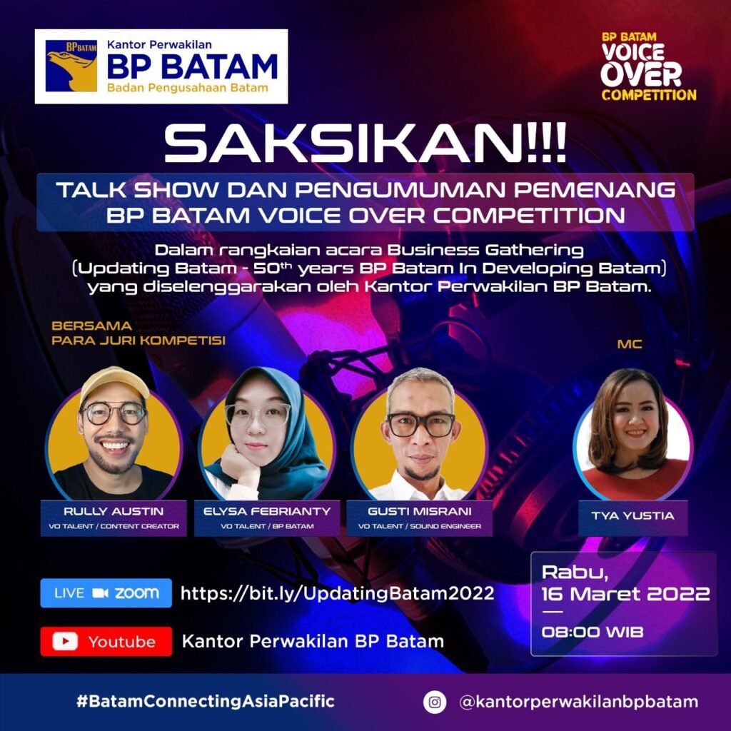 Kantor Perwakilan BP Batam di Jakarta Adakan Voice Over Competition Dua Bahasa