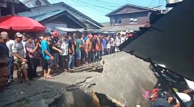 Pasar KUD Tanjungpinang Roboh