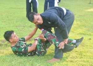 Personel Lanud RSA Laksanakan Latihan Pencak Silat