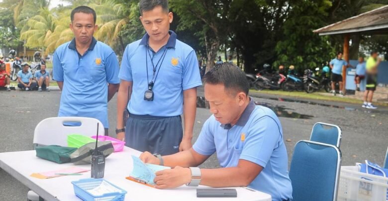 Prajurit Lanud RSA Natuna Ikuti Tes Garjas Semester I dan UKP