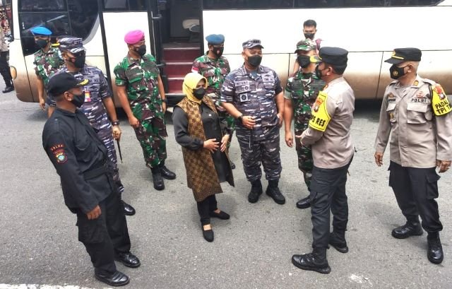 Wako Rahma Pantau Posko Pengamanan Mudik Bersama Forkopimda