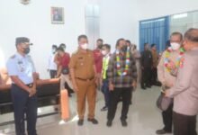 Bupati Natuna Bersama Danlanud RSA Sambut Kedatangan Irwasum Polri dan Kapolda Kepri