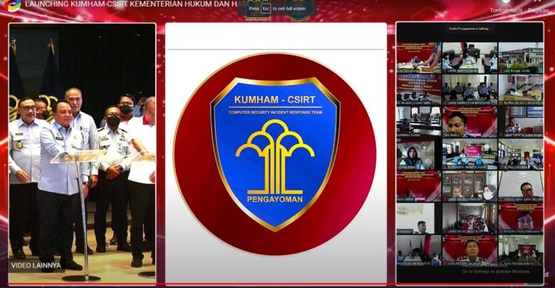 Kemenkumham Launching Program KUMHAM-CSIRT