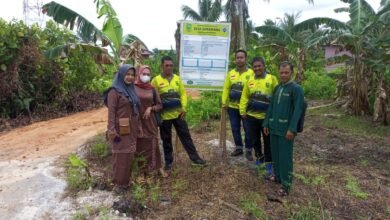 BPD Sepempang Tinjau Lokasi Pembukaan Pembangunan Jalan Gang Paoh