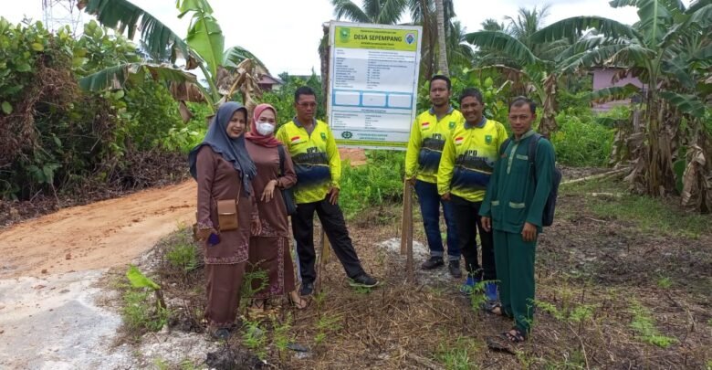 BPD Sepempang Tinjau Lokasi Pembukaan Pembangunan Jalan Gang Paoh