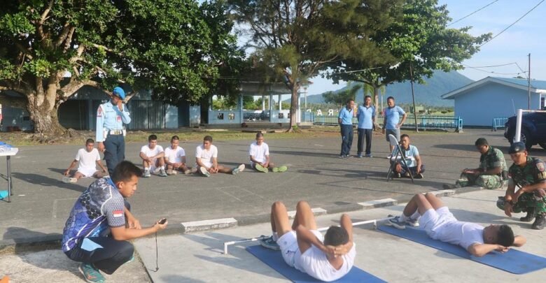 Lanud Raden Sadjad Lakukan Tes Samapta Casis Tamtama PK TNI AU