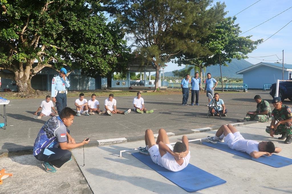 Lanud Raden Sadjad Lakukan Tes Samapta Casis Tamtama PK TNI AU