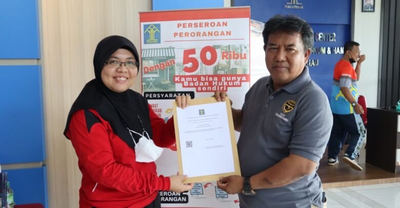 Kemenkumham Kepri Gratiskan Pendaftaran Perseroan Perorangan Bagi UMK