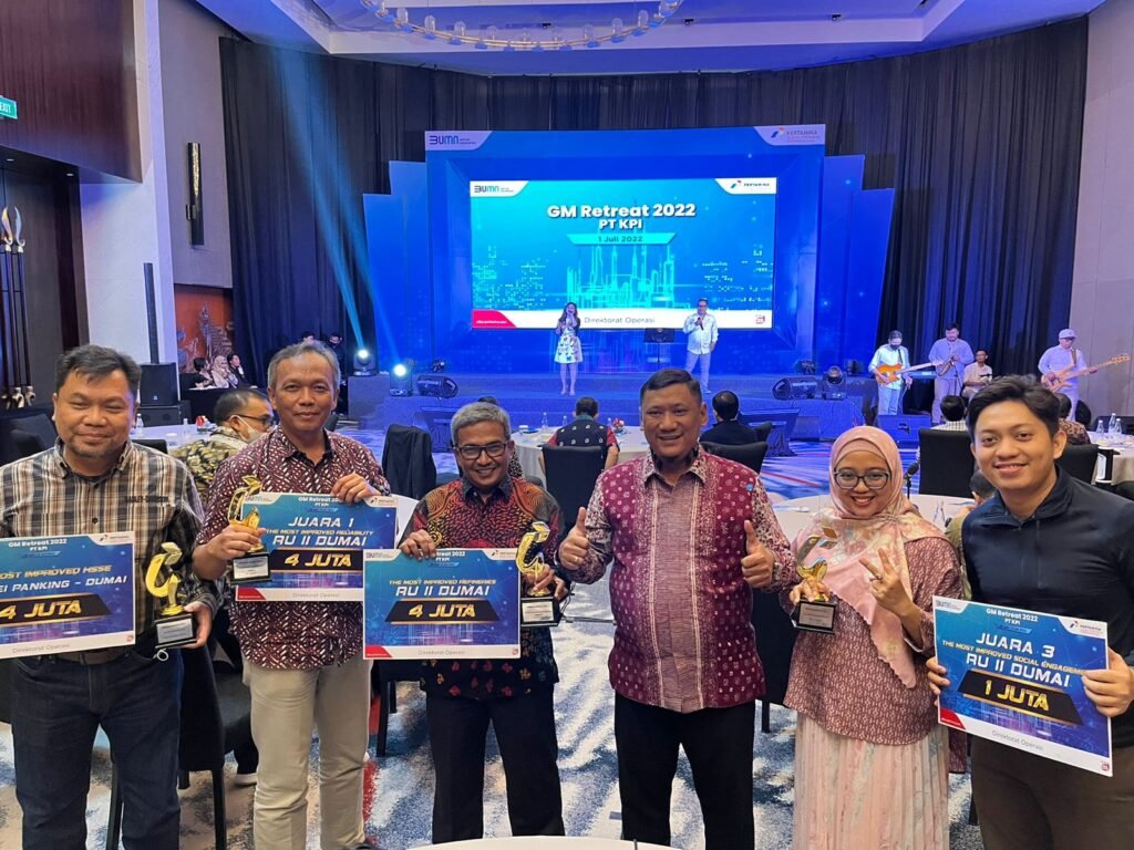 PT KPI RU Dumai Diganjar 4 Penghargaan Pada Ajang Refinery Award