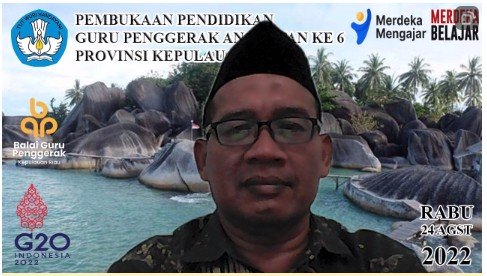 Arahan Kepala BGP Kepri pada Pembukaan Pendidikan Guru Penggerak Angkatan 6 Kepri