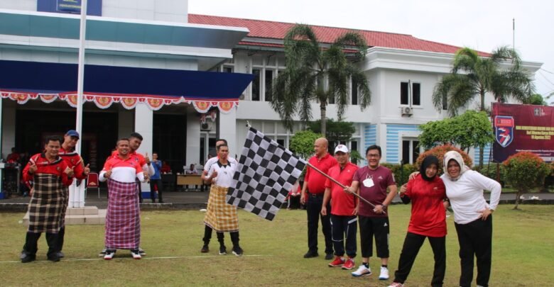 Kemenkumham Kepri Gelar Senam dan Lomba Tradisional Meriahkan HDKD Ke 77