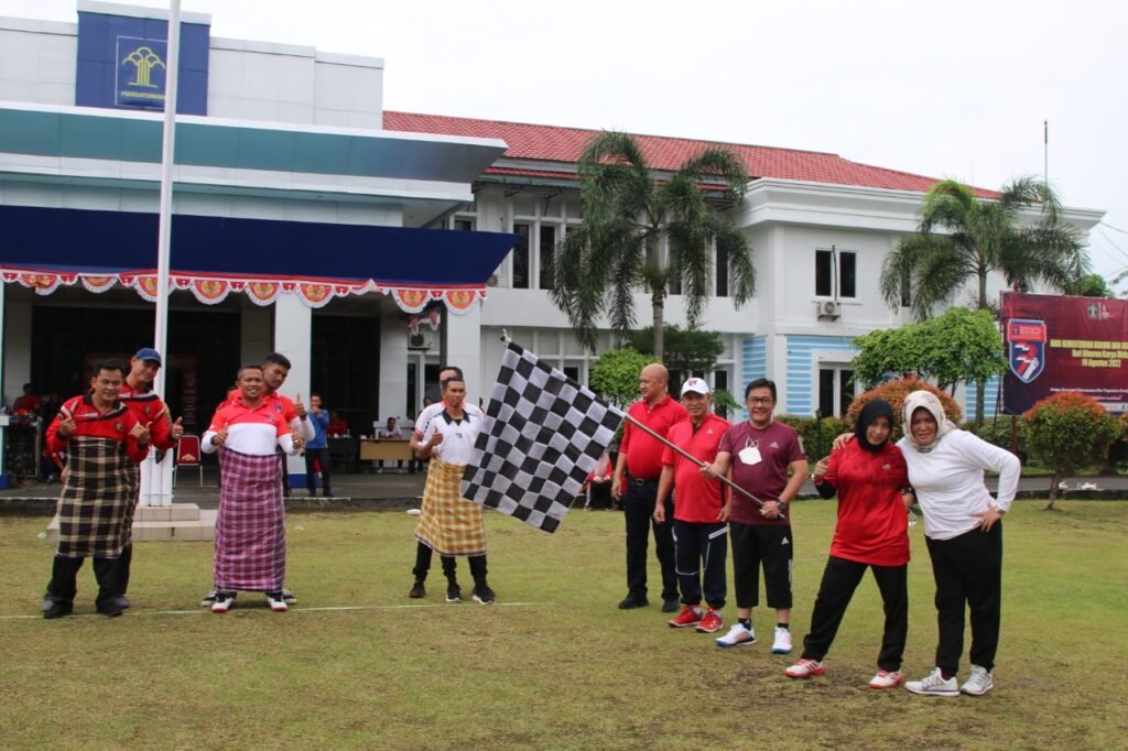 Kemenkumham Kepri Gelar Senam dan Lomba Tradisional Meriahkan HDKD Ke 77