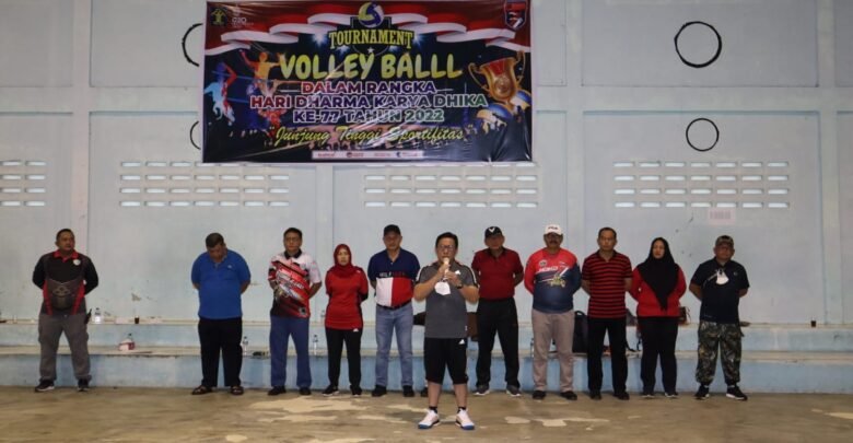 Kemenkumham Kepri Gelar Tournament Volley Ball Semarakkan HDKD