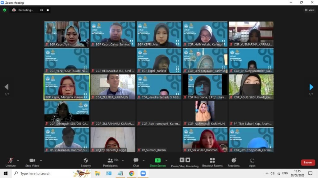 BGP Kepri Gelar Webinar Pengenalan Learning Management Sistem Bagi CGP dan PP