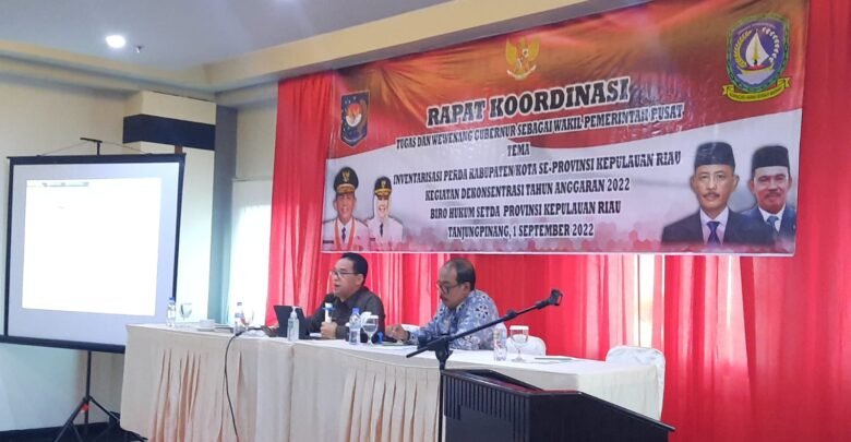 Pemprov Kepri Gelar Rakor Inventarisasi Peraturan Daerah Kabupaten dan Kota