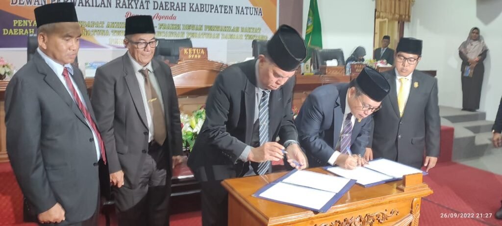 5 Fraksi Setuju APBD-P Natuna 2022, Asal Hutang Daerah 135,47 M di Selesaikan