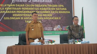 Bupati Natuna Membuka Pelatihan Dasar CPNS Kabupaten Natuna Golongan III Angkatan I & II Tahun 2022