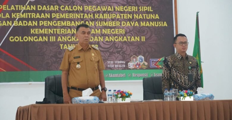 Bupati Natuna Membuka Pelatihan Dasar CPNS Kabupaten Natuna Golongan III Angkatan I & II Tahun 2022