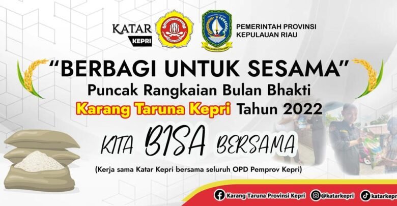 Berbagi Untuk Sesama Menuju Bulan Bhakti Karang Taruna Kepri