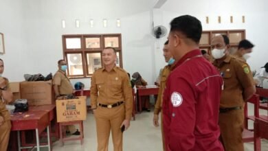 Wakil Bupati Natuna Saat Meninjau Seleksi P3K Tenaga Kesehatan di SMA N 1 Ranai