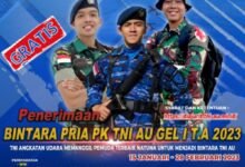 Lanud Raden Sadjad Buka Pendaftaran Bintara Pria PK Gelombang I TA 2023