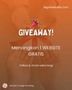 Giveaway Website Gratis dari KepriWebsite