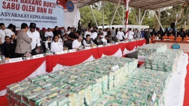 Pemusnahan 2 Ton Sabu di Batam, Wagub Kepri Apresiasi Kerja Keras Aparat Penegak Hukum