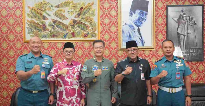 Wali Kota Lis Terima Kunjungan Silaturahmi dari Danlanudal Tanjungpinang dan Danpom Koarmada I