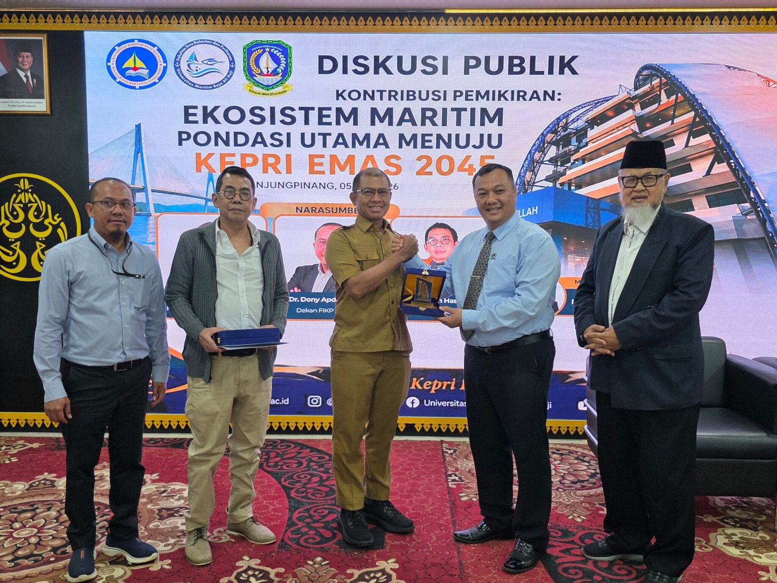 UMRAH Gelar Diskusi Publik Ekosistem Maritim, Dorong Kepri Menuju Visi Emas 2045