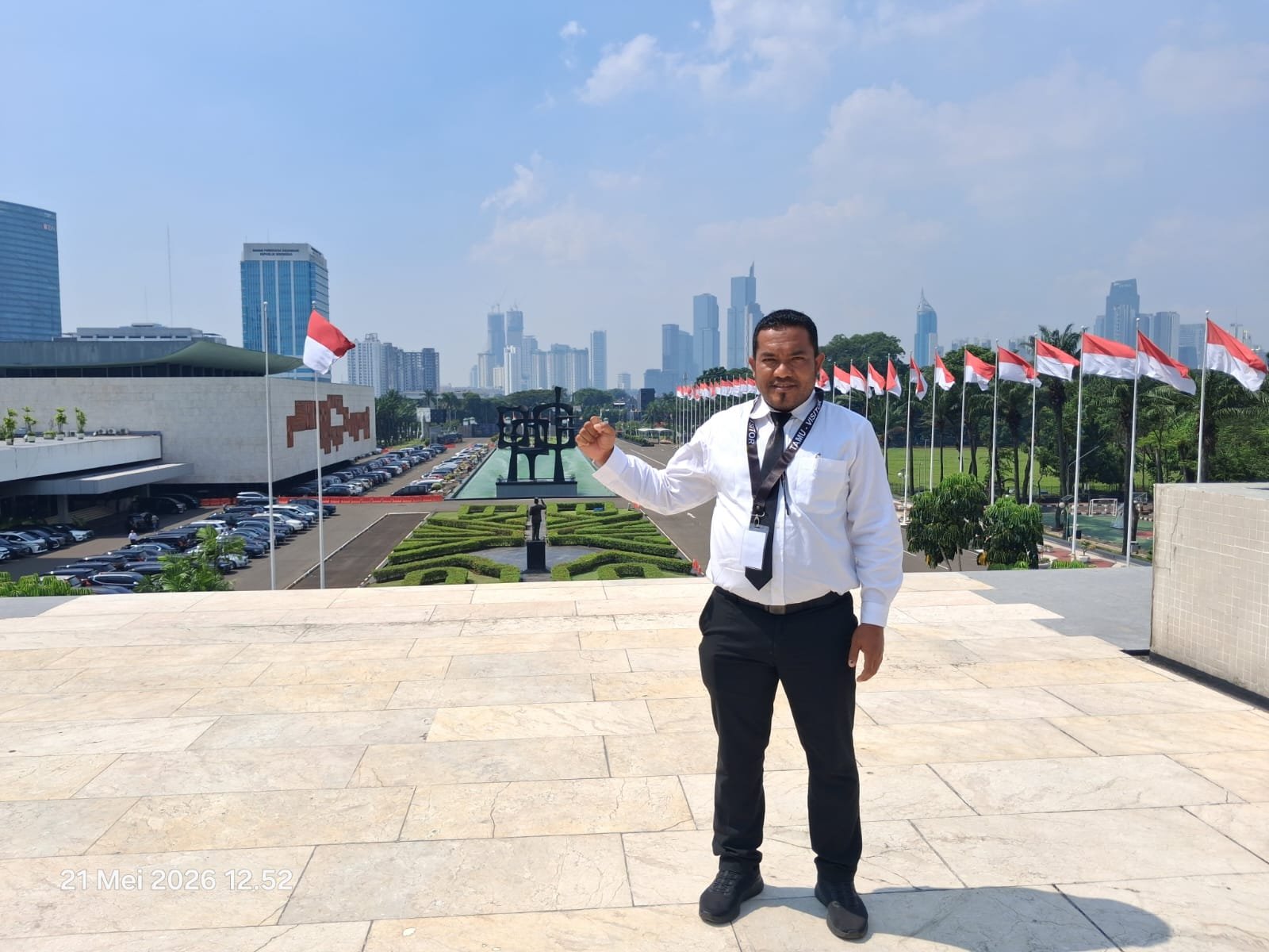 Camat Jemaja Mudahir, S.Pi Kunjungi Gedung DPD RI di Jakarta Disela Kegiatan Bimtek