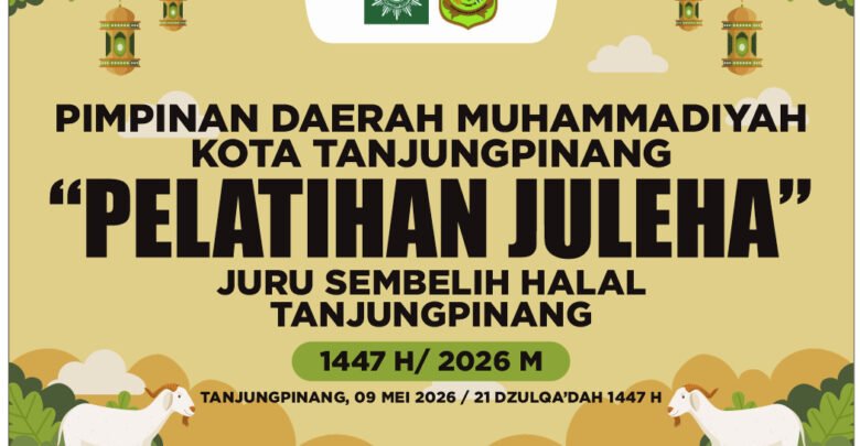 Pimpinan Daerah Muhammadiyah Tanjungpinang Gelar Pelatihan Juru Sembelih Halal 2026