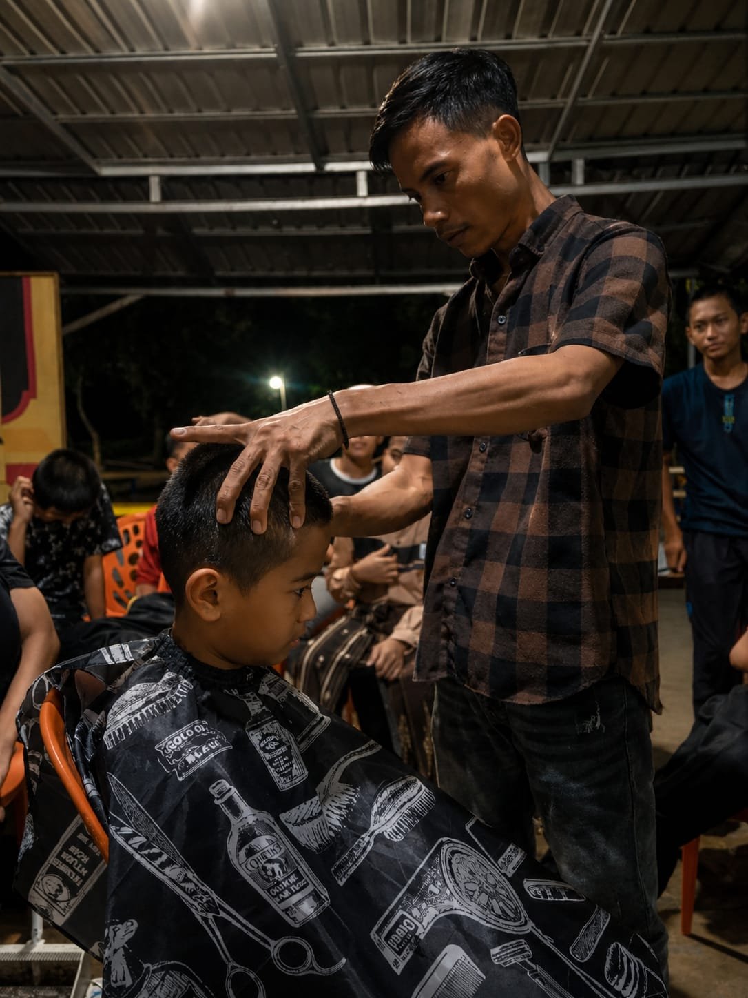 Bewok Barber Gelar Gerakan Santri Bersih dan Rapi di Bintan