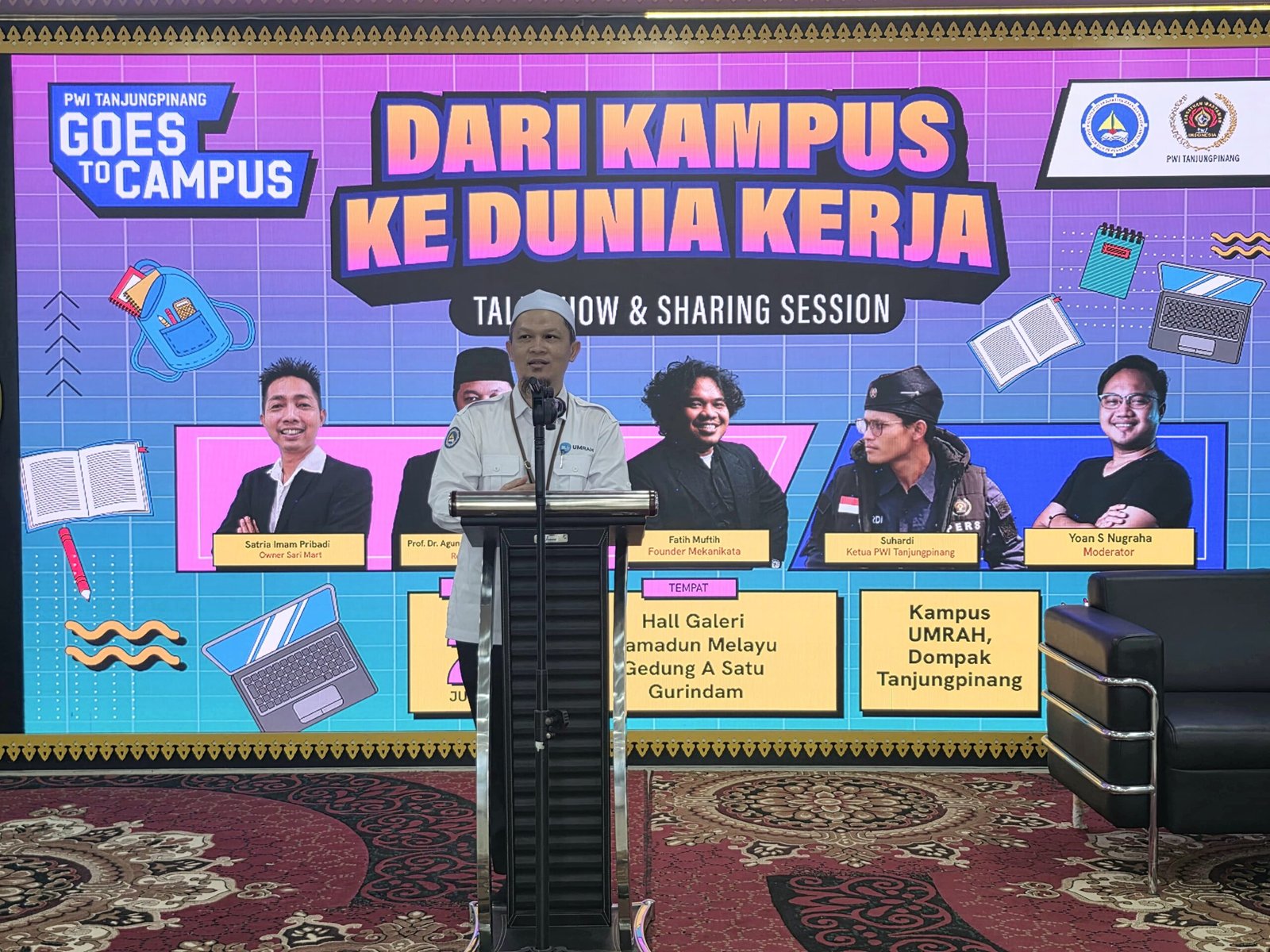 PWI Tanjungpinang Sukses Gelar 'Goes to Campus' di UMRAH, Bekali Mahasiswa Masuki Dunia Kerja