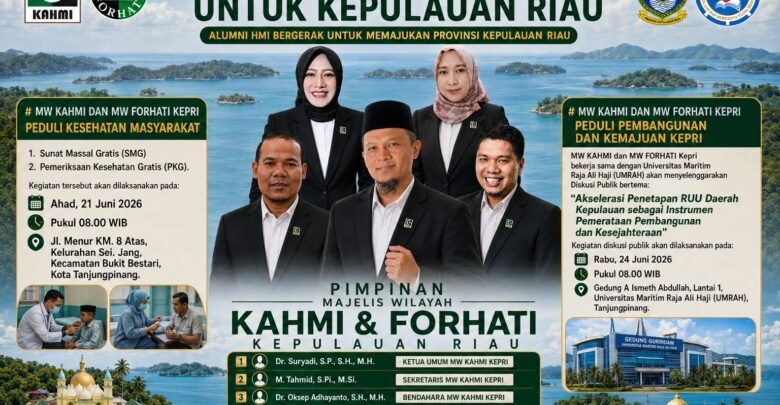 KAHMI dan FORHATI Kepri Siapkan Terobosan Strategis, Gelar Sunat Massal Gratis dan Diskusi RUU Daerah Kepulauan